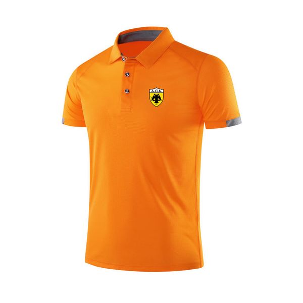 AEK Athens Herren- und Damen-POLO-Modedesign, weiches, atmungsaktives Mesh-Sport-T-Shirt, Outdoor-Sport-Freizeithemd