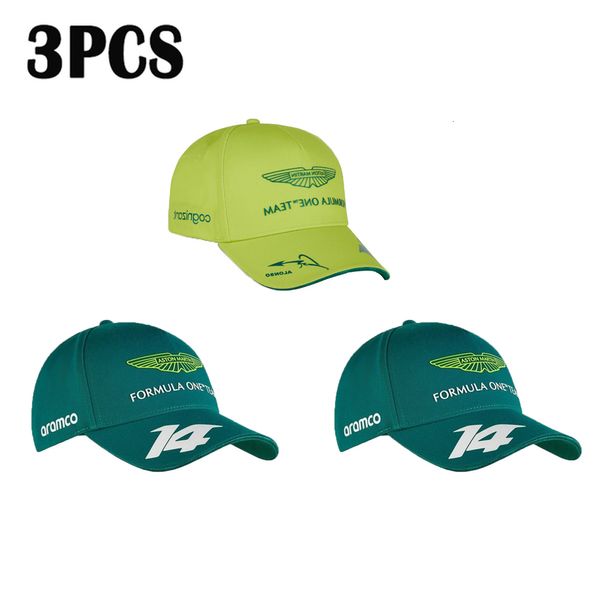 Visiere Aston Martin Cap Team Gara Unisex Pilota Spagnolo Fernando Alonso Verde e Giallo Baseball 230627