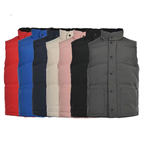 Casacos masculinos jaqueta de grife colete ganso luxo para baixo colete feminino cheio de penas casaco grafite cinza preto e branco azul pop casal casaco tamanho s m l xl xxl