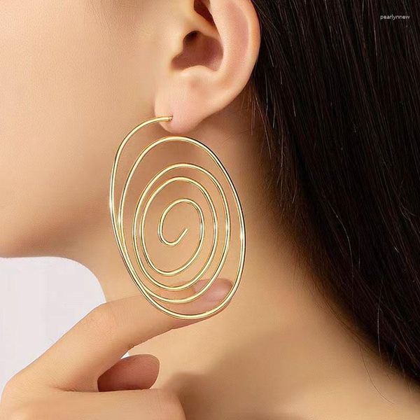 Ohrstecker Spiraldraht Ohrring Damen Mädchen Gold Silber Überzug Modeschmuck Accessoires Party Geschenk 2023 Stil HE23400
