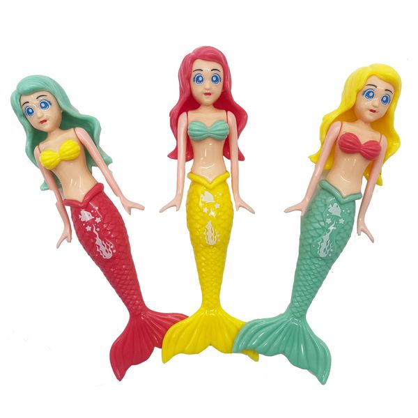 Bambole 3pcs Magical Dive Mermaid Girls Toys Bagno Piscina Regalo di compleanno Estate e acqua 230629