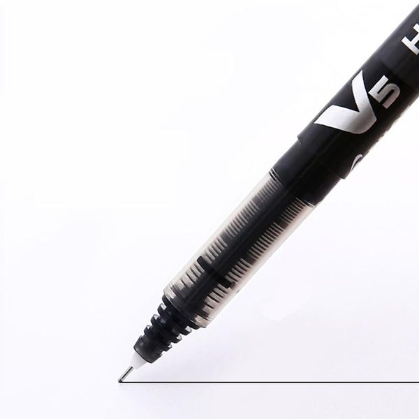 Pens 6/12 PCS Pilot V5 Hitecpoint 0.5mm Ekstra İnce Saf Sıvı Mürekkep Rollerball Kalemi, 12 Renk İğne Noktası Yuvarlanan Jel Kalemler