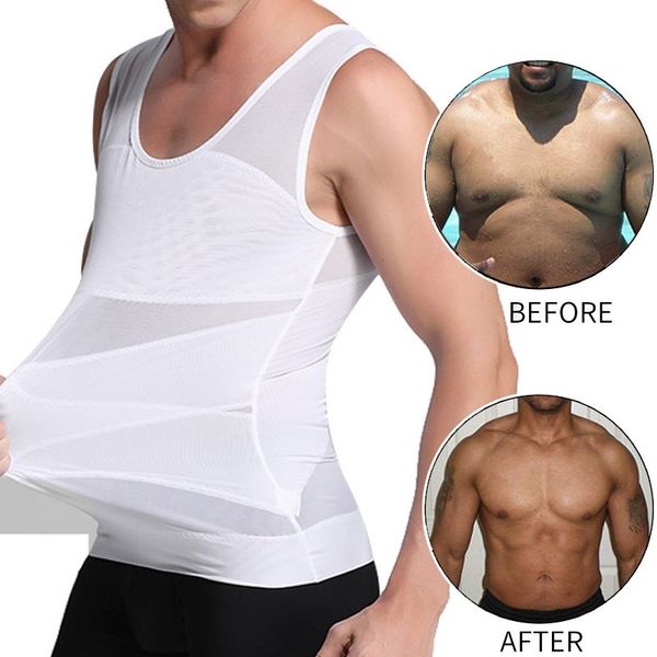 Taillen-Bauch-Shaper Herren Brust-Kompressionsshirt Gynäkomastie Weste Schlankheitsshirt Body Shaper Tank Top Korsett für Mann Shapewear 230629