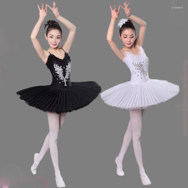 Bühnenkleidung Ballettkostüm Erwachsene Professionelle Platter Tutu Schlinge Pailletten Punta Schwanensee Schmetterlingsflügel Festes Kleid Frauen Klassische Kleidung