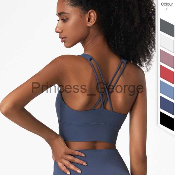 Vestidos de festa Tops esportivos Moda feminina Sexy sutiã de ioga Chegada Fitness Roupas de ginástica Bom elástico sem encosto Atlético Roupas esportivas Pano de venda quente x0629