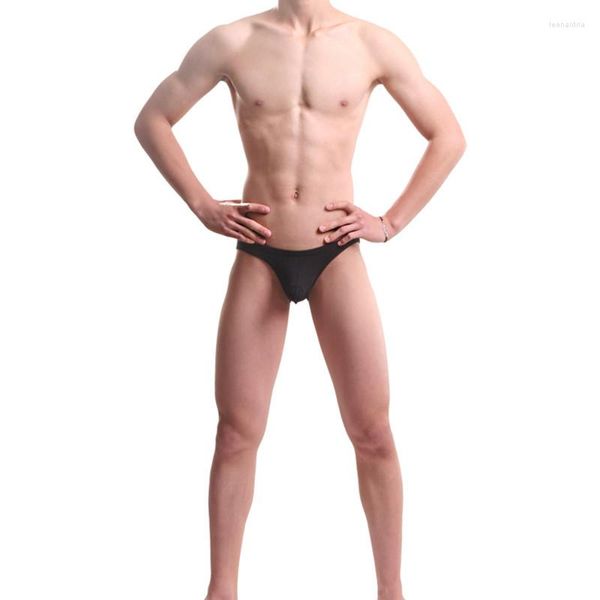 Cuecas 2023 Roupa íntima masculina de cor sólida Sexy Tight Trunks. Bolsa de pênis masculina. tronco respirável