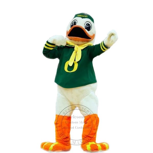 Traje de mascote de pato universitário tamanho adulto fantasia personalizada fantasia tema vestido extravagante