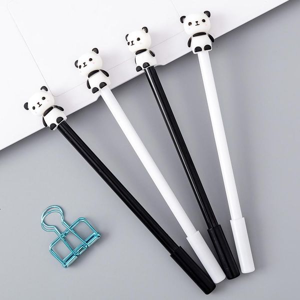 Penne 36pcs/lotto elegante Penne Eleganti Cute Panda Funny Kids Girl Stationery Pen Kawaii Office Accessorio Ballpoint Rollerball Oggetto