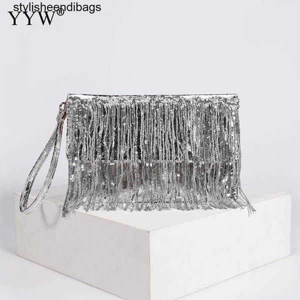 Borse progettano borse di lusso in sequenza d'argento con strass di strass Donne Piccoli Borse di portafogli Eleganti Ladies Party Frizione Stilishendibags