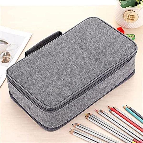 Marcadores 360 slots caso de lápis escola escritório pencilcase para meninas caneta saco grande capacidade papelaria caixa de lápis grande marcador penal bolsa kit