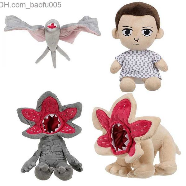 Animais de pelúcia de pelúcia Stranger Things brinquedos de pelúcia cinza Demogorgon morcego onze bonecas de pelúcia macias crianças presentes de Natal Z230629