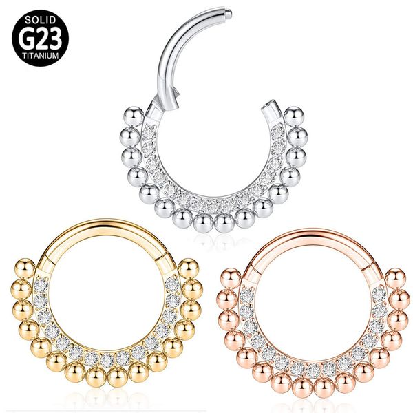 Navel Bell Button Rings 1PC 36 Septum Tragus Cartilagine Segmento incernierato Helix Piercing Orecchini Moda Donna Gioielli Cerchio Zircone Naso 230628