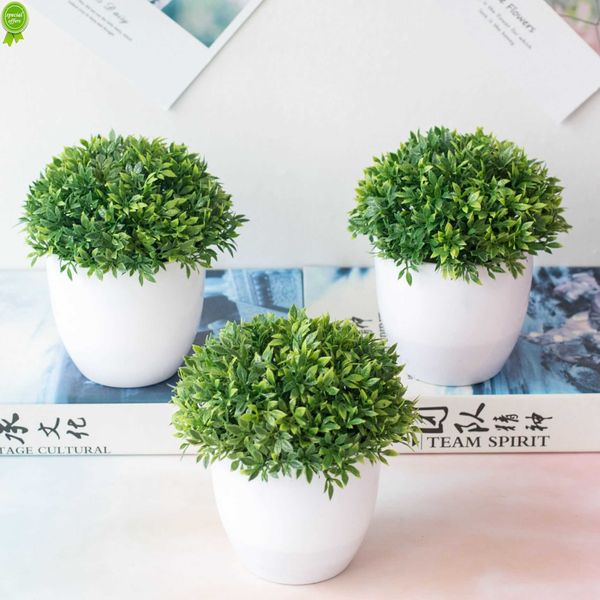 Nuova pianta simulata Decorazioni per piante bonsai Palla di fiori e palla di erba Pianta in vaso Accessori per la decorazione della casa Pseudo pianta