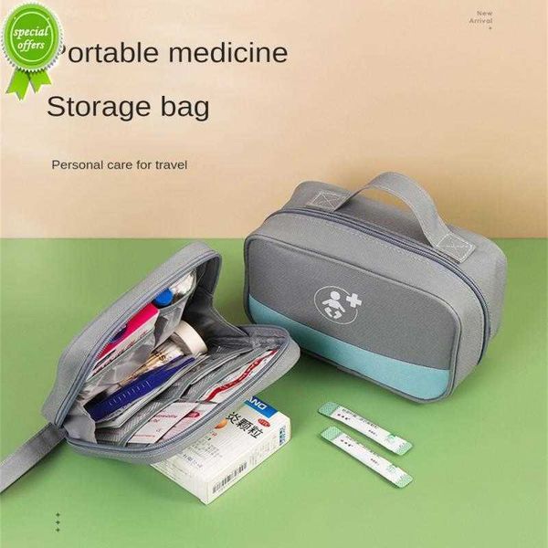 Mini scatola portaoggetti per medicinali da viaggio Sacco Custodia medica di emergenza Kit di aiuti esterni Strumento di forniture portatili per bambini Pincinc