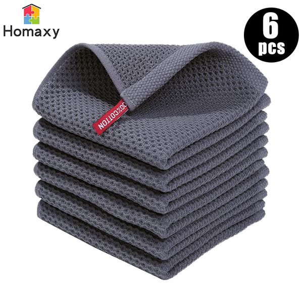 Panos de Limpeza Homaxy Pcs Algodão Toalha de Cozinha Pano Mágico Ultra Suave Trapos Absorventes Lenços Espessos Pano De Louça 230629