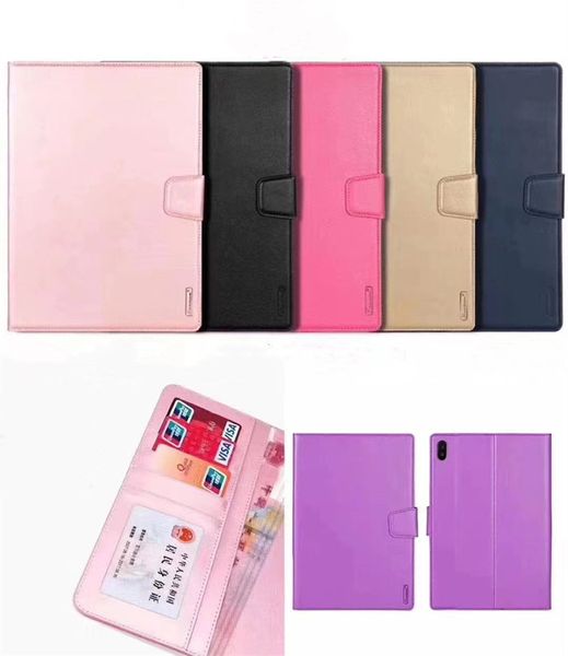 Capa carteira de couro para iPad Air 10.9 10.2 Pro 11 10.5 9.7 Mini 4 5 6 Samsung Tab S9 P200 T290 T220 T510 T500 T870 T720 T590 P610 PU Leather Hanman Tablet Case