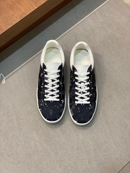 Flache Designer-Schuhe von Virgil Coach, Freizeitschuhe, Denim-Canvas-Leder, Abloh-weiße Buchstaben, Cover, modische Plattform, niedrige Sneakers für Herren und Damen.