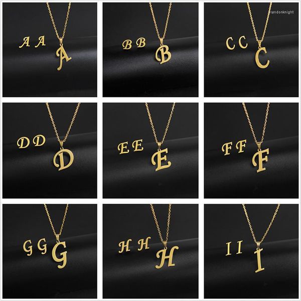 Halskette Ohrringe Set A-Z Edelstahl Charm Initiale und Ohrstecker Alphabet Anhänger Kette Buchstabe Mama Geschenke 2023