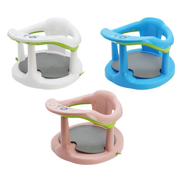 Banheira banheira assentos banheiros de bebê assento portátil anti -slip cadeira de chuveiro nascida com copos de sucção de backrest Cuidado para lavar brinquedos 230628