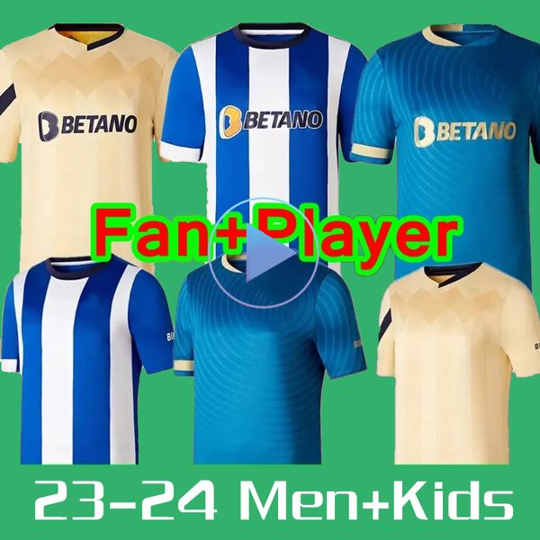 23 24 FC Portos Maglie di calcio Dragon Fan Player versione 23 23 Portiere Shirt Football Kits Campeoes Pepe Sergio Oliveira Mehdi Luis Diaz Matheus Football