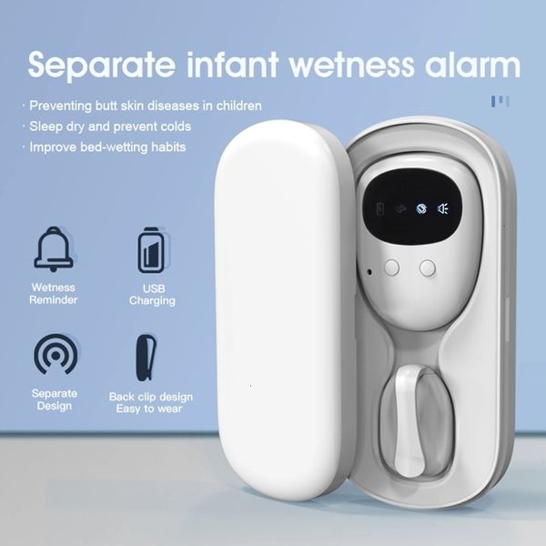 Câmera de monitor de bebê sem fio alarme de urina molhada com clipe receptor no transmissor dispositivo de lembrete de enurese para treinamento de penico infantil 230628