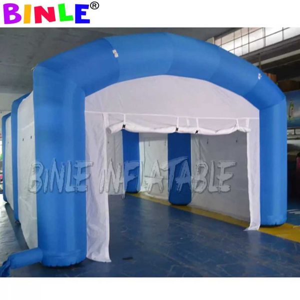 8x4x3mH com ventilador Design do fabricante de alta qualidade oxford Tenda inflável retangular azul quadrado marquise para casamento e evento