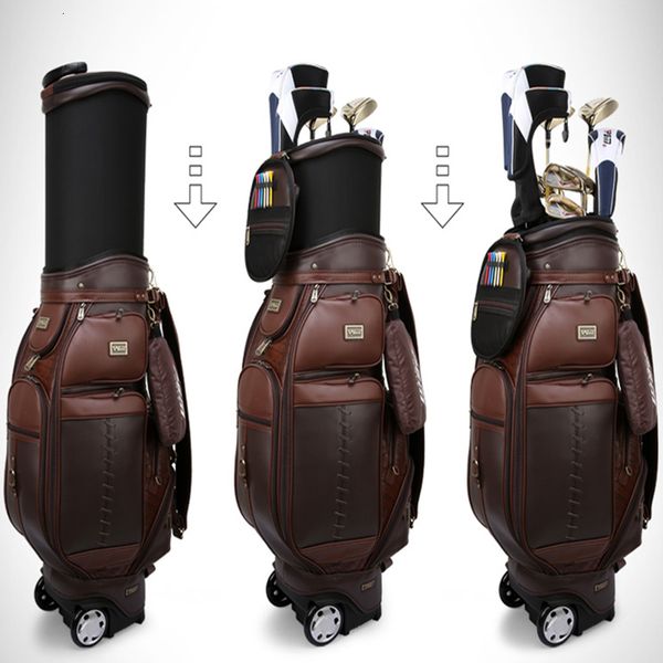 Sacos de golfe Enviar chuva Coverpgm Genuine Sport Club Standard Ball Bag Homens Golf Stretching Microfibra Multifuncional Pacote de Aviação 230629