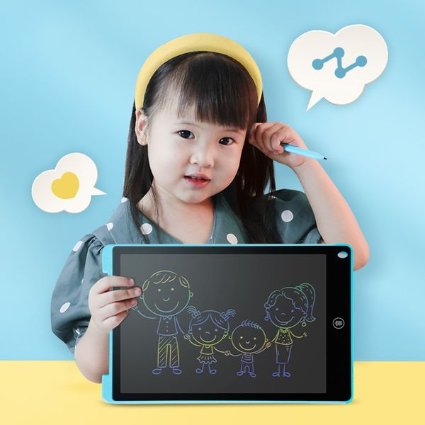 Notizen 12 Zoll LCD Smart Writing Kindertafel Zeichentablett Bildschirm Digitale Grafiktabletts Elektronisches Handschriftpad mit Stift 230629