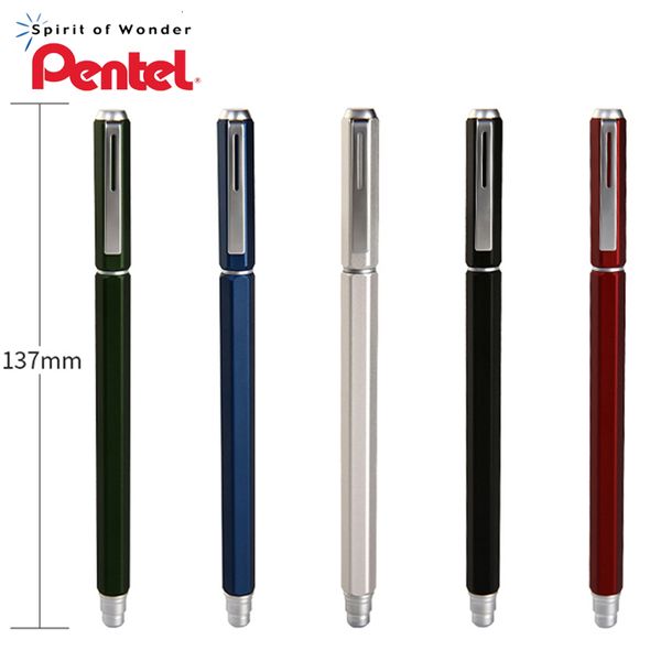 Шариковые ручки, 1 шт., гелевая ручка Pentel, 05 мм, BLN665, металлическая игла, офисная подпись, студенческий экзамен, быстросохнущая вода, 230630