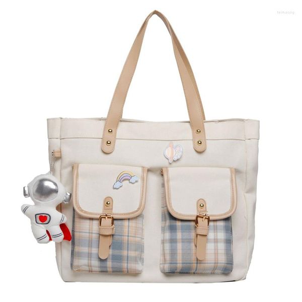 Abendtaschen Junior Miss Canvas Umhängetasche Japan-Stil Handtasche JK Itabag Frauen große Tote Mädchen süße College-Schule Bücher Umhängetasche