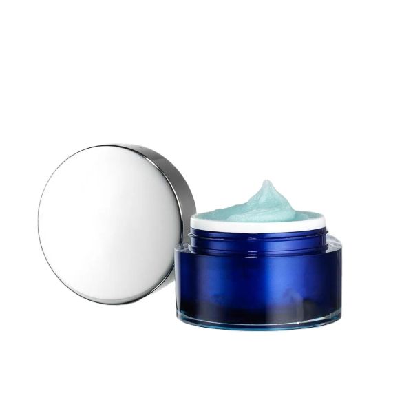 Smalto esfoliante per la salute della pelle 65g Crema per il viso per la cura della pelle Esfoliante Creme per il lavaggio da 2,3 once Bottiglia blu Cosmetici Spedizione veloce gratuita Marchio Fampuse