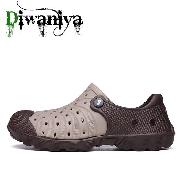 Wasserschuhe Diwaniya Clogs Sandalen Männer Große Größe Slip On Outdoor Strand Sommer Kausal Atmungsaktiv Männlich mit Loch 230629