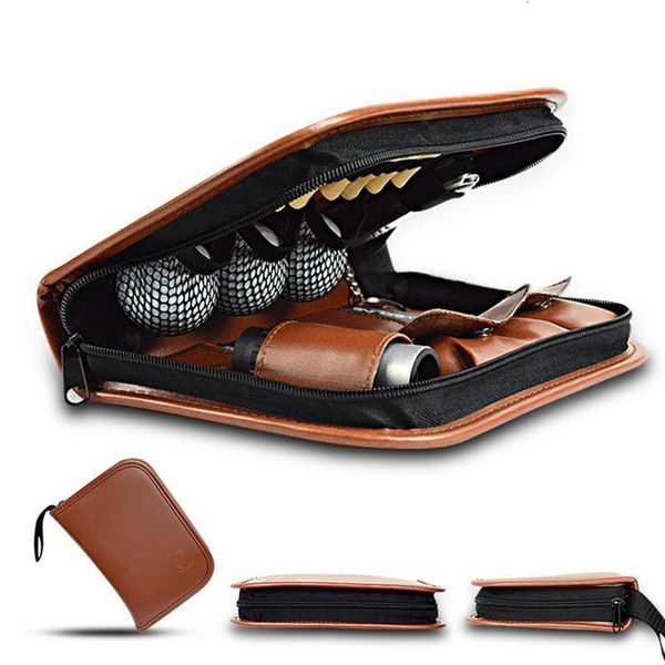 Borsa per attrezzi da golf | Organizer Gear Case Holder Bag Tasca per accessori PU Leather Lightweight 230629