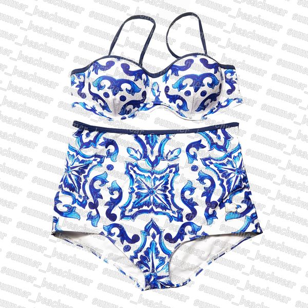 Maiô feminino sexy sling top maiô cintura alta duas peças maiô surf mergulho roupa de praia