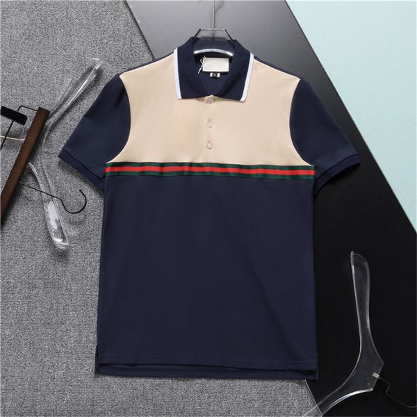 Herren-Stylist-Polohemden, Luxus-Italien-Männerkleidung, kurzärmelig, modisch, lässig, Sommer-T-Shirt für Herren. Viele Farben sind erhältlich, Größe M-3XLBB