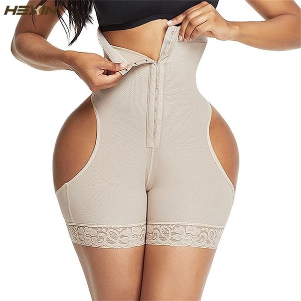 HEXIN cintura alta levantador de bumbum calcinha com controle de barriga levantamento de espólio puxando roupas íntimas modelador de treino cintura modelador espartilho modelador Y200211o