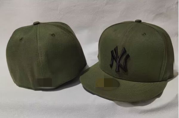 Meistverkaufte 36-Farben-Klassiker-Team-Navy-Blau-Farbe auf Feld-Baseball-Mützen, Street-Hip-Hop-Sport-York-Kappen mit vollständig geschlossenem Design hh-6,30