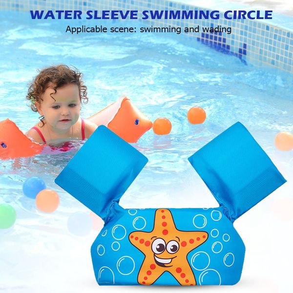 Colete salva-vidas bóia jaquetas infantis flutuador de bebê manga de braço anel flutuante flutuabilidade equipamento de natação infantil brinquedos de piscina ajustáveis 230629