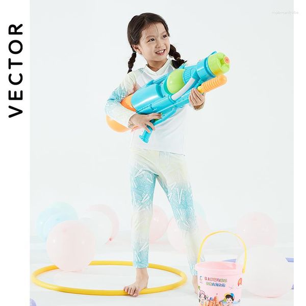 Costumi da bagno da donna VECTOR Marca Costume da bagno per bambini Protezione solare Bikini Tuta divisa traspirante Spiaggia estiva a maniche lunghe Può essere