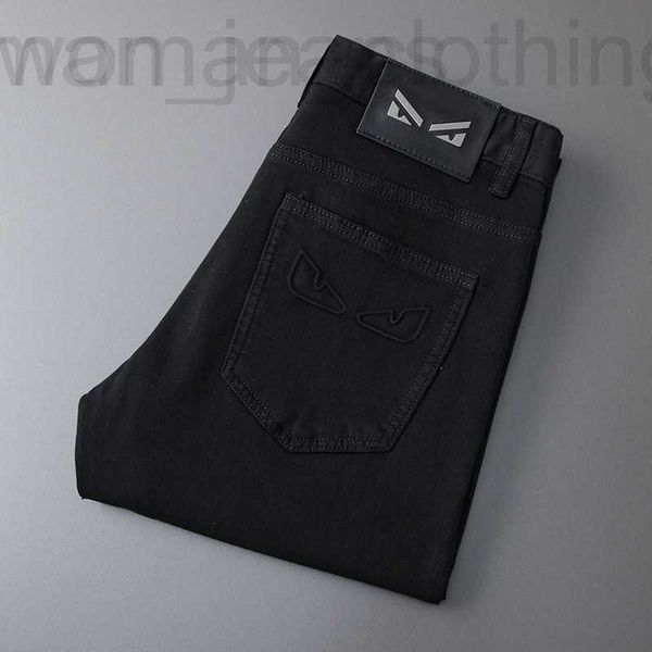 Jeans masculino Designer shorts jeans versão masculina fino reto 6CZQ 3B5L