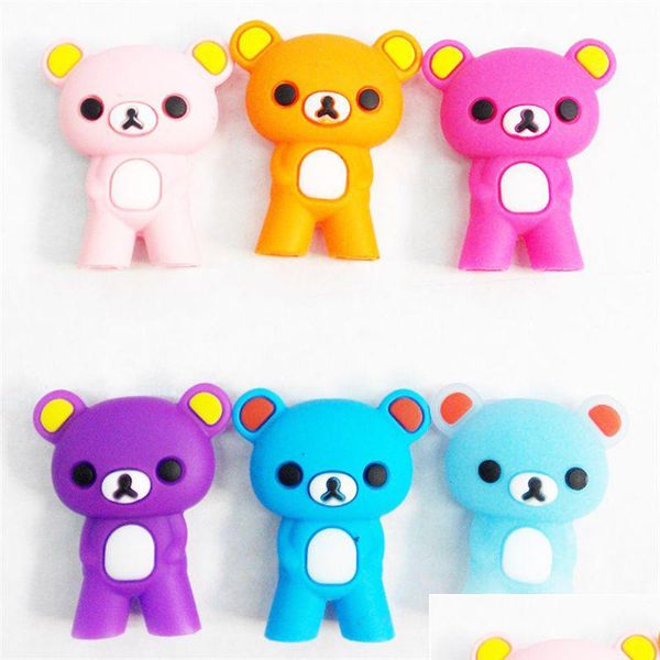 Палочки для еды Помощник по дрессировке животных Sile Bear Shaped Chop-Stick Learning Head Helpers For Kids Adts Drop Delivery Home Garden Kitchen Dhd04