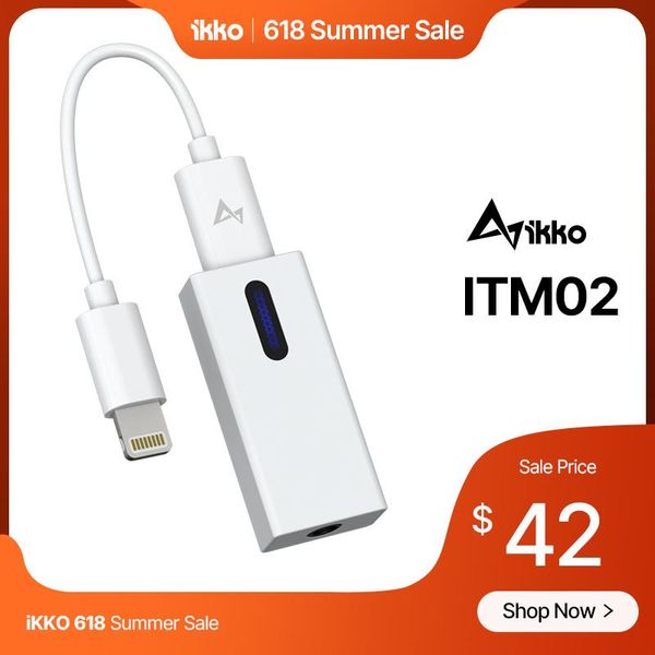 Konektörler IKKO ITM02 HIFI Ses Kulaklık Amplifikatörü USB DAC AK4377 TYPEC/Android iOS adaptörü için 3,5 mm kulaklık kablosuna doğru