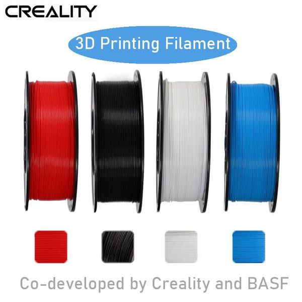 Scansione Ender Brand Pla Filamento campioni 2pcs 1 kg/rotolo 1,75 mm nero+bianco due colori per tutte le stampanti 3D di crealità FDM/rimprovero/Makerbot