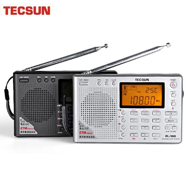 Rádio tecsun pl380 dsp pll fm mw sw lw rádio estéreo digital receptor worldband rádio portátil banda completa estéreo rádio de tamanho pequeno