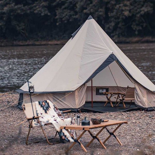 Xanadoji Yurt ao ar livre durante a noite acampamento à prova de chuva grande pirâmide pirâmide indiana