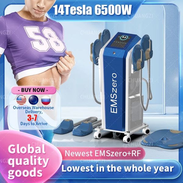 2023 Neo DLS-EMSLIM Body Fat Burning 14 Tesla 6500W High Power 4 Hands Hi-emt Body Sculpt EMS Стимуляция мышц Emszero Machine