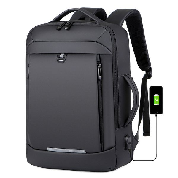 Mochila escolar 17 Polegada Business Laptop Mochila Notebook à prova d'água para homens Mochila de livro expansível multifuncional Carregamento USB Mochilas masculinas 230629