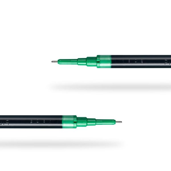 Stifte 12pcs Pilot BXSV5RT -Gel -Tintenstift -Nachfüllung für Hitechpoint BXRTV5 /GR5 Flüssige Tinte 0,5 mm Rollerball Stift Schwarz /Blau /rote Farben