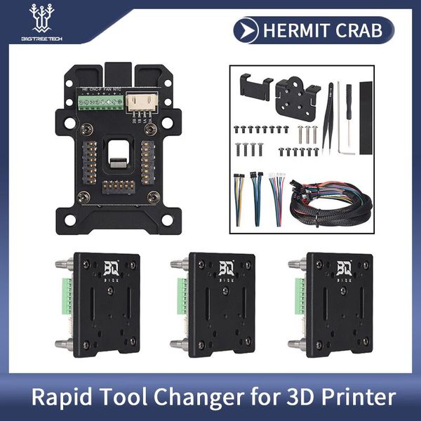 Tarama bikmperi crab hotend 3D yazıcı uyumlu 8 e3d hemera bowden ender3 bique b1 3D yazıcı kafası için