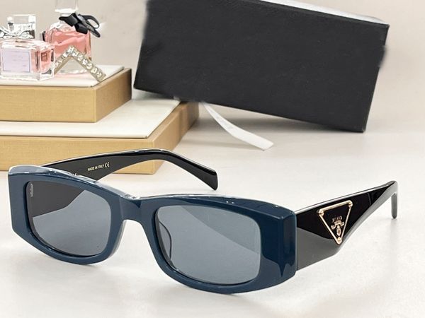 Designer-Logo p Sonnenbrillen für Herren und Damen mit quadratischer Platte, Sonnenschutz-Sonnenbrille im Strand- und Straßenschießstil